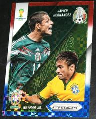 Javier Hernandez, Neymar Jr. [Red White Blue Power Plaid] #2 Soccer Cards 2014 Panini Prizm World Cup Matchups Prices