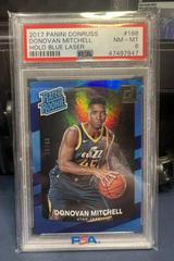 Donovan Mitchell [Holo Blue Laser] #188 Basketball Cards 2017 Panini Donruss Prices