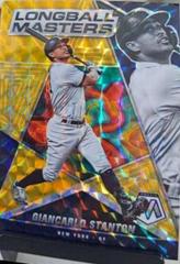 Giancarlo Stanton [Gold] #LM-5 Baseball Cards 2022 Panini Mosaic Longball Masters Prices
