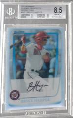 Bryce Harper [Gold Refractor Autograph] #BCP1 Baseball Cards 2011 Bowman Chrome Prospects Prices