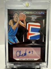Chet Holmgren [Jersey Autograph Red] #204 Basketball Cards 2022 Panini Obsidian Prices