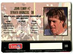John Elway [Braille] Football Cards 1993 Action Packed Quarterback Club Prices
