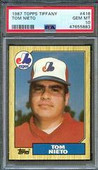 Tom Nieto #416 Baseball Cards 1987 Topps Tiffany Prices