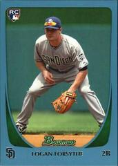 Logan Forsythe [Blue] #34 Baseball Cards 2011 Bowman Draft Prices