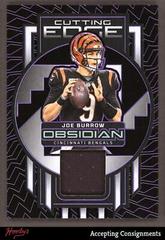 Joe Burrow [Purple Electric Etch] #6 Football Cards 2023 Panini Obsidian Cutting Edge Memorabilia Prices