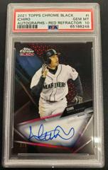 Ichiro [Red Refractor] #CBA-I Baseball Cards 2021 Topps Chrome Black Autographs Prices