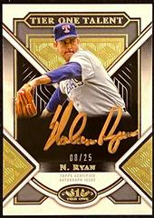 Nolan Ryan [Bronze Ink] #T1TA-NR Baseball Cards 2023 Topps Tier One Talent Autographs Prices