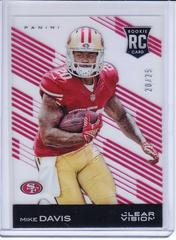 Mike Davis [Red] Football Cards 2015 Panini Clear Vision Prices