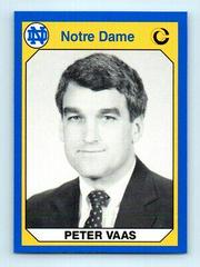 Peter Vaas Football Cards 1990 Notre Dame Collegiate Collection Prices