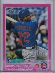 Addison Russell [Pink Refractor] #24 Baseball Cards 2015 Topps Chrome Prices