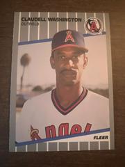 Claudell Washington #U-17 Baseball Cards 1989 Fleer Update Prices