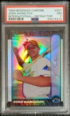 Josh Hamilton [Refractor] #431 Baseball Cards 1999 Bowman Chrome International Prices