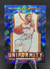 Trae Young [Blue Ice] Basketball Cards 2021 Panini Contenders Optic Uniformity Prices