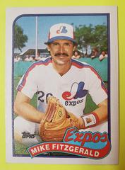Mike Fitzgerald #23 Baseball Cards 1989 Topps Tiffany Prices