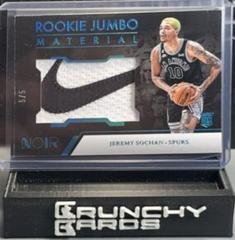 Jeremy Sochan [Brand Logo] #RJM-JSC Basketball Cards 2022 Panini Noir Rookie Jumbo Material Prices