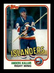 Anders Kallur [East] Hockey Cards 1981 Topps Prices