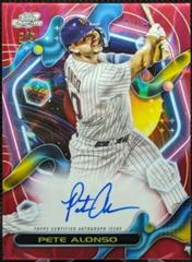 Pete Alonso [Red Flare] #CCA-PA Baseball Cards 2023 Topps Cosmic Chrome Autographs Prices