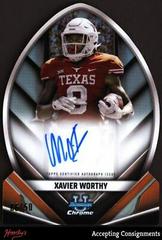 Xavier Worthy #FOFA-XW Football Cards 2023 Bowman Chrome University Future of Autographs Prices