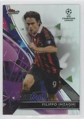 Filippo Inzaghi #102 Soccer Cards 2021 Topps Finest UEFA Champions League Prices