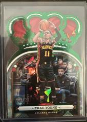 Trae Young [Crystal Green] #100 Basketball Cards 2022 Panini Crown Royale Prices