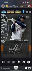 Yordan Alvarez #HLA-YA Baseball Cards 2024 Topps Heavy Lumber Autograph Relic Prices