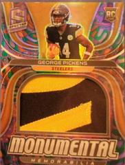 George Pickens [Psychedelic] #MME-GPI Football Cards 2022 Panini Spectra Monumental Memorabilia Prices