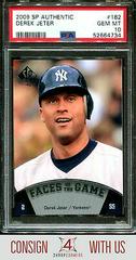 Derek Jeter #182 Baseball Cards 2009 SP Authentic Prices