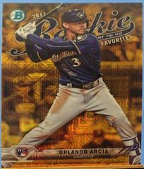 Orlando Arcia [Orange] Baseball Cards 2017 Bowman Rookie of the Year Favorites Prices