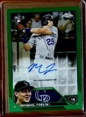 Michael Toglia [Green] #RCA-MTO Baseball Cards 2023 Topps Chrome Logofractor Autograph Prices