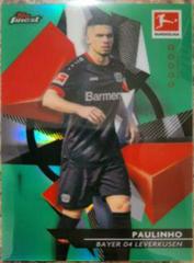 Paulinho [Green Refractor] Soccer Cards 2020 Topps Finest Bundesliga Prices