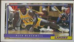 Alex Blackwell #371 Basketball Cards 1992 Topps Prices