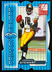 Kordell Stewart [Blue Die Cut] Football Cards 1999 Panini Donruss Elite Primary Colors Prices