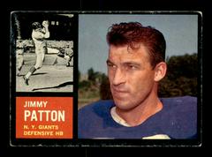 Jim Patton Football Cards 1962 Topps Prices