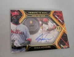 Ryan Howard [Orange] #TTM-RH Baseball Cards 2022 Topps Tribute to MVPs Autographs Prices