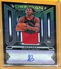 Scottie Barnes [Purple] Basketball Cards 2021 Panini Obsidian Rookie Jersey Ink Autographs Prices