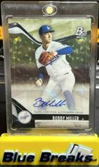 Bobby Miller [Ice Pattern Autograph] #TOP-15 Baseball Cards 2021 Bowman Platinum Top Prospects Prices