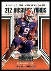 Travis Etienne Football Cards 2021 Panini Contenders Draft Picks Playing the Numbers Game Prices