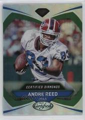 Andre Reed [Green] #3 Football Cards 2018 Panini Certified Diamonds Prices