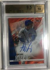 Anthony Rizzo [Red Wave Refractor] Baseball Cards 2017 Topps Finest Autographs Prices