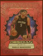 Paolo Banchero [Red Flood] #1 Basketball Cards 2022 Panini Obsidian Supernova Prices