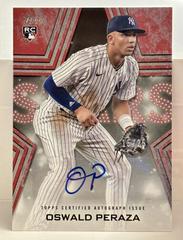 Oswald Peraza [Red] #BSA-OP Baseball Cards 2023 Topps Series 2 Stars Autographs Prices