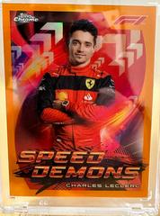 Charles Leclerc [Orange] #SD-CL Racing Cards 2022 Topps Chrome Formula 1 Speed Demons Prices