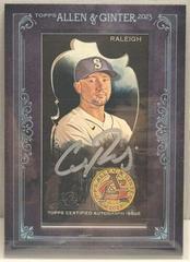 Cal Raleigh [X Black] Baseball Cards 2023 Topps Allen & Ginter Mini Framed Autographs Prices