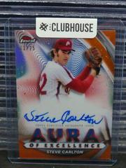 Steve Carlton [Orange] Baseball Cards 2022 Topps Finest Aura of Excellence Autographs Prices