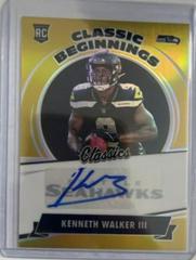 Kenneth Walker III [Signature Gold] #CB-7 Football Cards 2022 Panini Classics Beginnings Prices