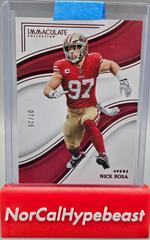 Nick Bosa [Red] #27 Football Cards 2023 Panini Immaculate Prices