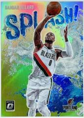 Damian Lillard [Lime Green] #6 Basketball Cards 2021 Panini Donruss Optic Splash Prices