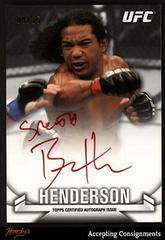 Benson Henderson [Red Ink Nickname] Ufc Cards 2013 Topps UFC Knockout Autographs Prices