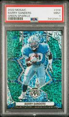 Barry Sanders [Green Sparkle] Football Cards 2022 Panini Mosaic Prices