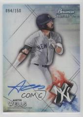 Austin Wells [Refractor] Baseball Cards 2021 Bowman Sterling Prospect Autographs Prices